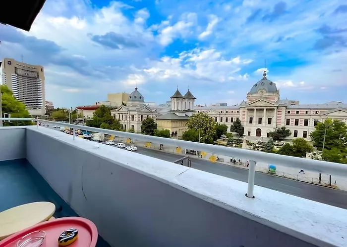 Boulevard View 2br In Old Town 公寓 布加勒斯特